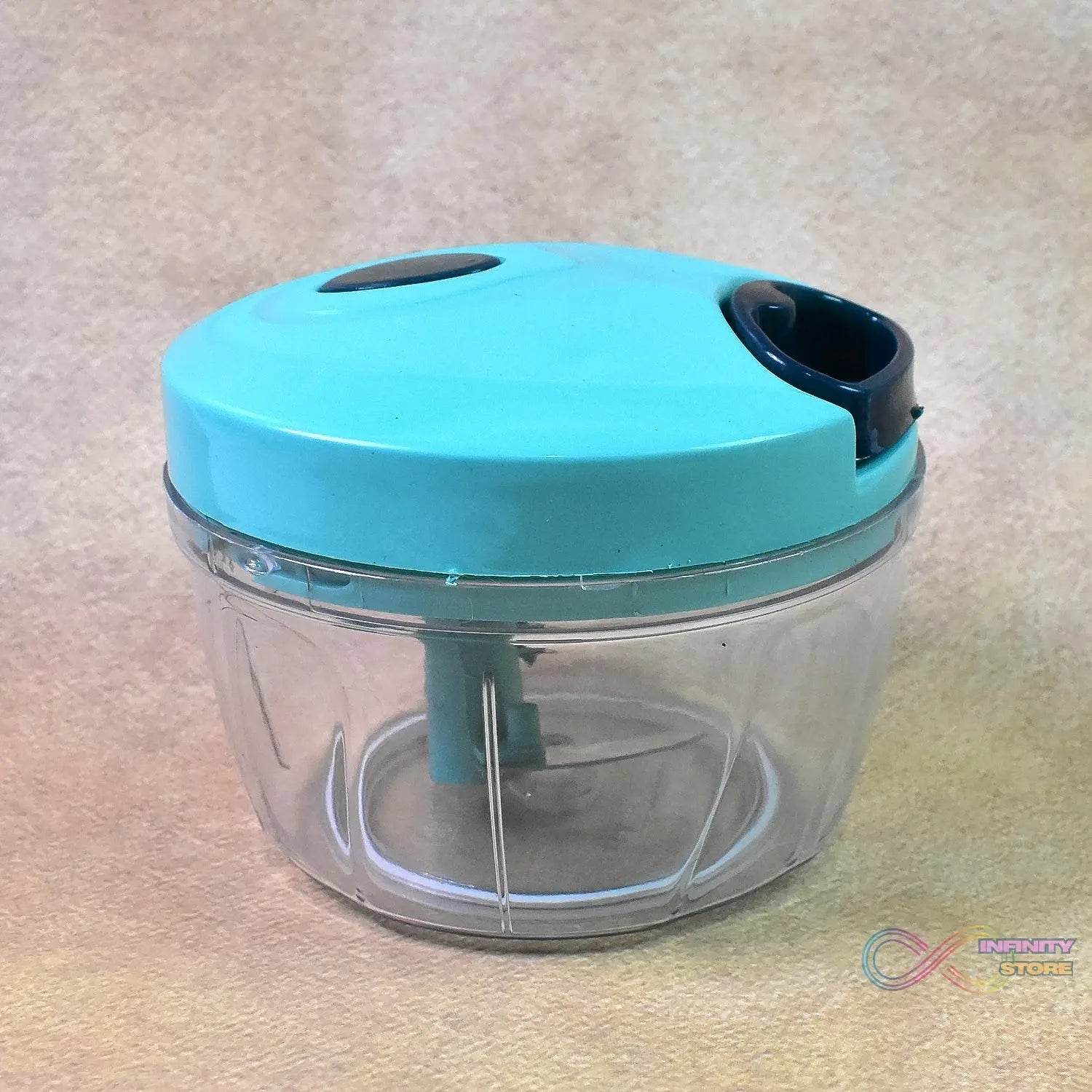 3 Blades Handy Chopper and Slicer Used Widely for chopping and Slicing (450 ML / 1 Pc) - infinityexculsivestore.com
