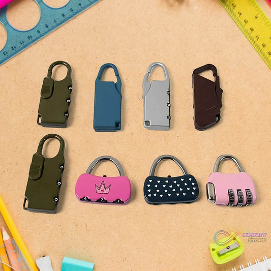 3 Digit Metal Combination Number Lock (1 Pc / Mix Design & Color) - infinityexculsivestore.com