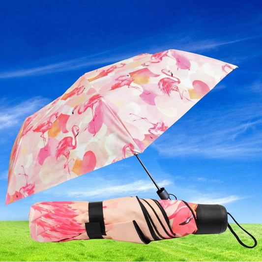 3 - Fold Sun & Rain Protective Foldable Umbrella (1 Pc) - infinityexculsivestore.com