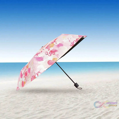3 - Fold Sun & Rain Protective Foldable Umbrella (1 Pc) - infinityexculsivestore.com