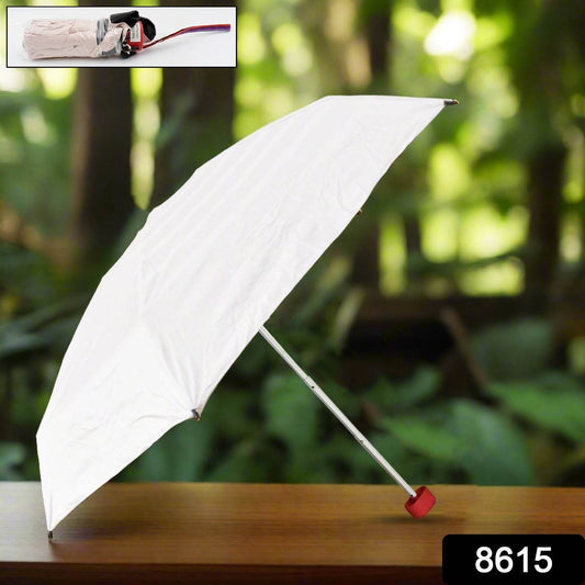 3 - Fold Sun & Rain Protective Solid Foldable Umbrella (1 Pc) - infinityexculsivestore.com