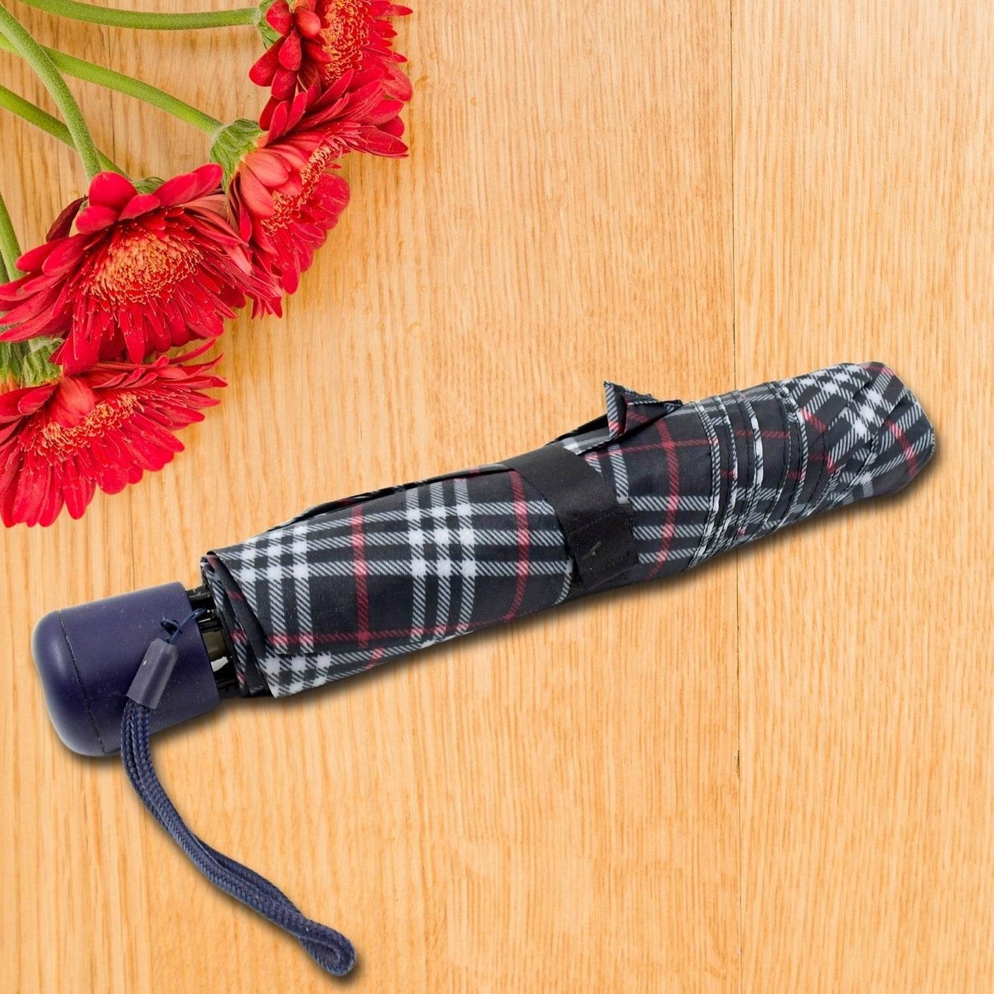 3-Fold Sun & Rain Protective Solid Foldable Umbrella, (1 Pc) - infinityexculsivestore.com