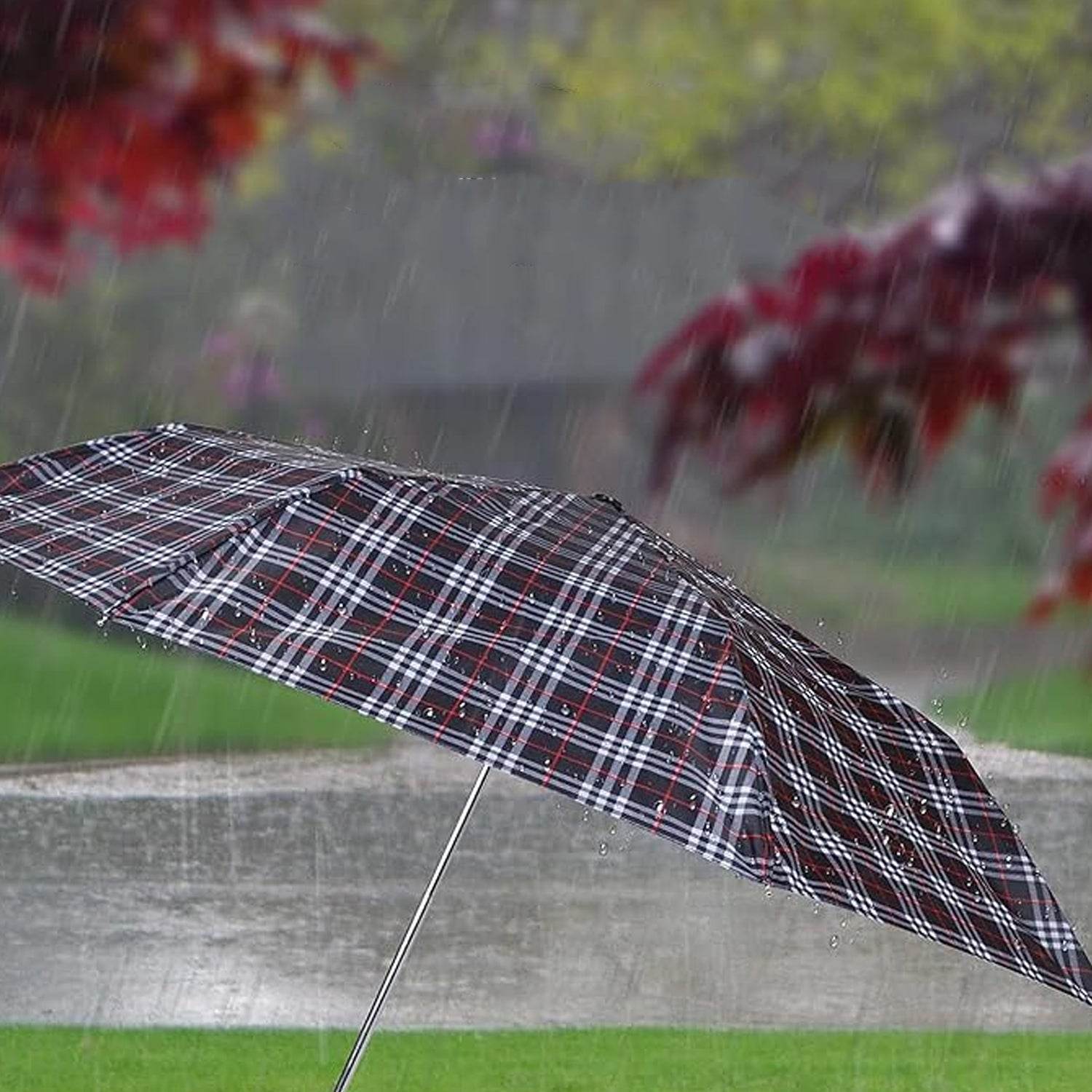 3-Fold Sun & Rain Protective Solid Foldable Umbrella, (1 Pc) - infinityexculsivestore.com
