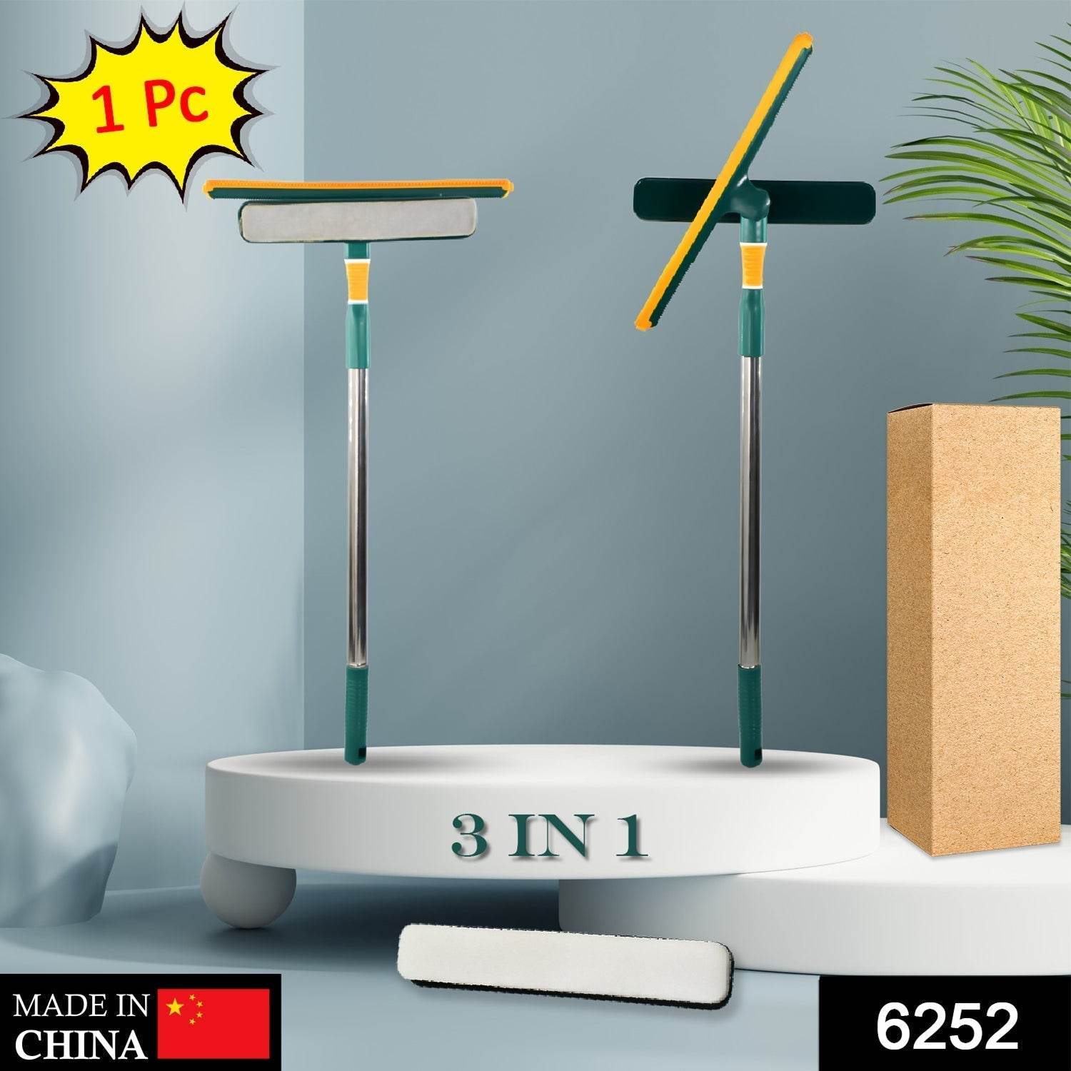 3 IN 1 GLASS WIPER USED IN ALL KINDS OF HOUSEHOLD AND OFFICIAL PLACES FOR CLEANING AND WIPING OF FLOORS, GLASSES AND DUST ETC. - infinityexculsivestore.com