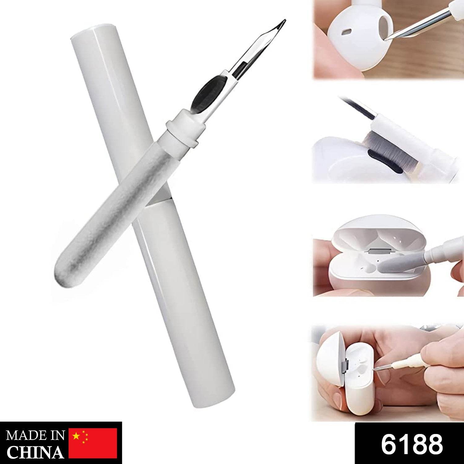 3 In 1 Earbuds Cleaning Pen For Cleaning Of Ear Buds And Ear Phones Easily Without Having Any Damage. - infinityexculsivestore.com
