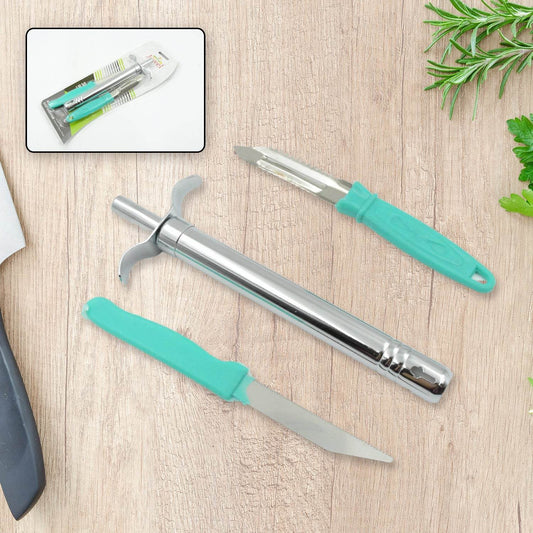 3 In 1 Kitchen Combo - Kitchen Lighter, Stainless Steel Knife and Peeler - infinityexculsivestore.com