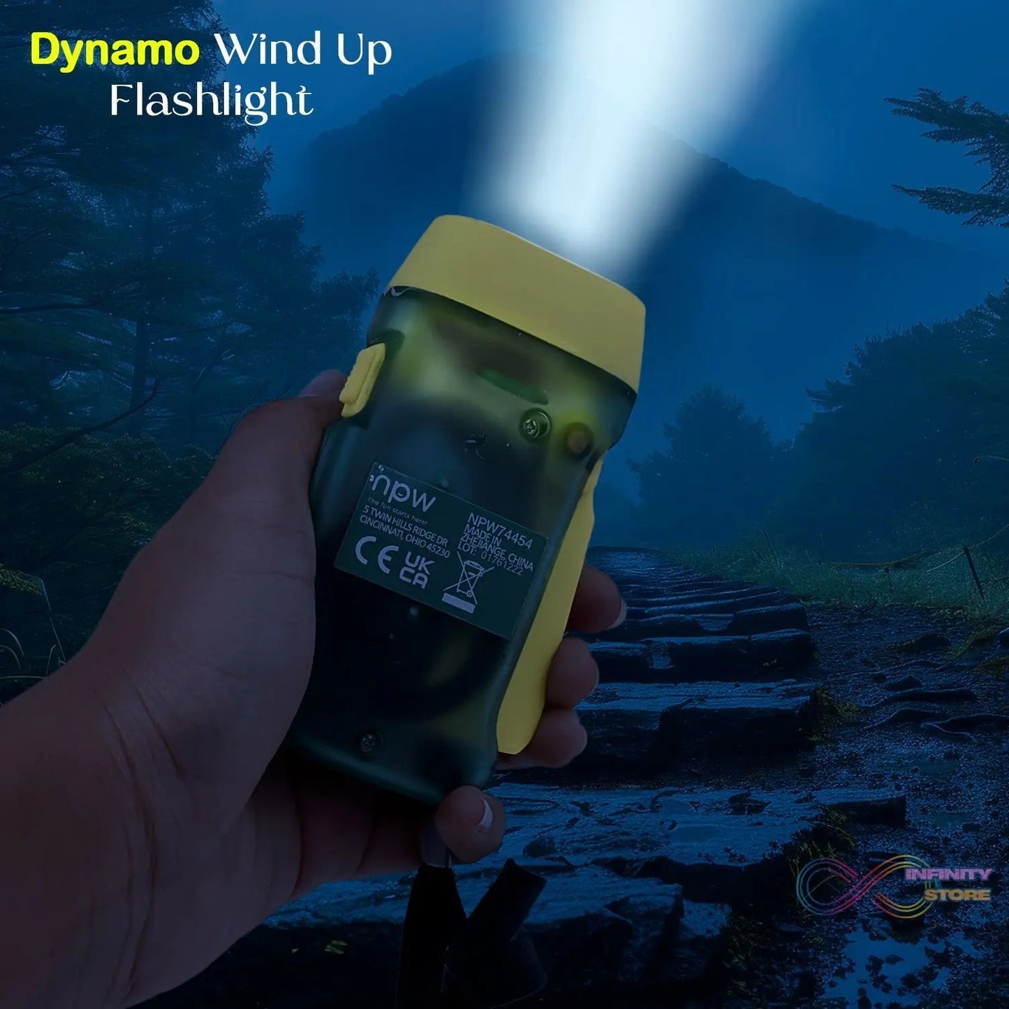 3 LED Hand Press Torch Hand Crank Flashlight Hand Pressing Flashlight Traveling Torch Light Manual Generator, Battery - Free Flashlight (1 Pc) - infinityexculsivestore.com