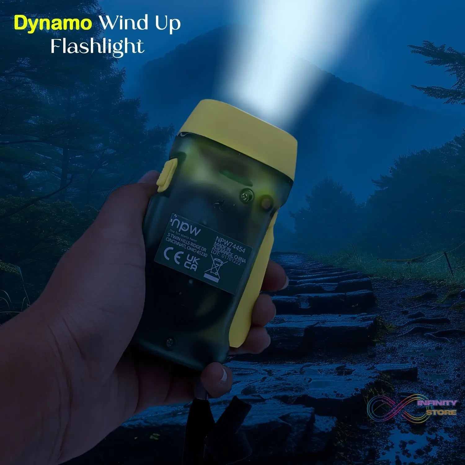 3 LED Hand Press Torch Hand Crank Flashlight Hand Pressing Flashlight Traveling Torch Light Manual Generator, Battery - Free Flashlight (1 Pc) - infinityexculsivestore.com