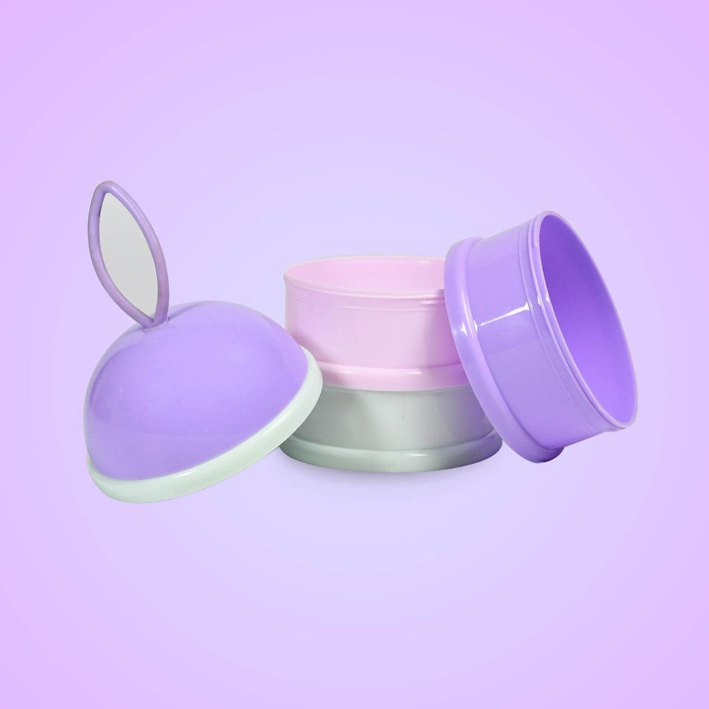 3 Layer Cute Portable Baby Food Milk Powder Storage Box Bottle Container Milk Powder Baby Food Container Bowl. (Purple) - infinityexculsivestore.com