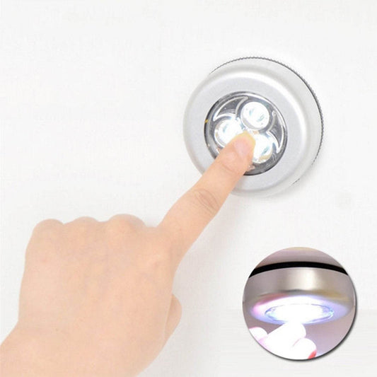 3 Led Cordless Stick Tap Wardrobe Touch Light Lamp - infinityexculsivestore.com