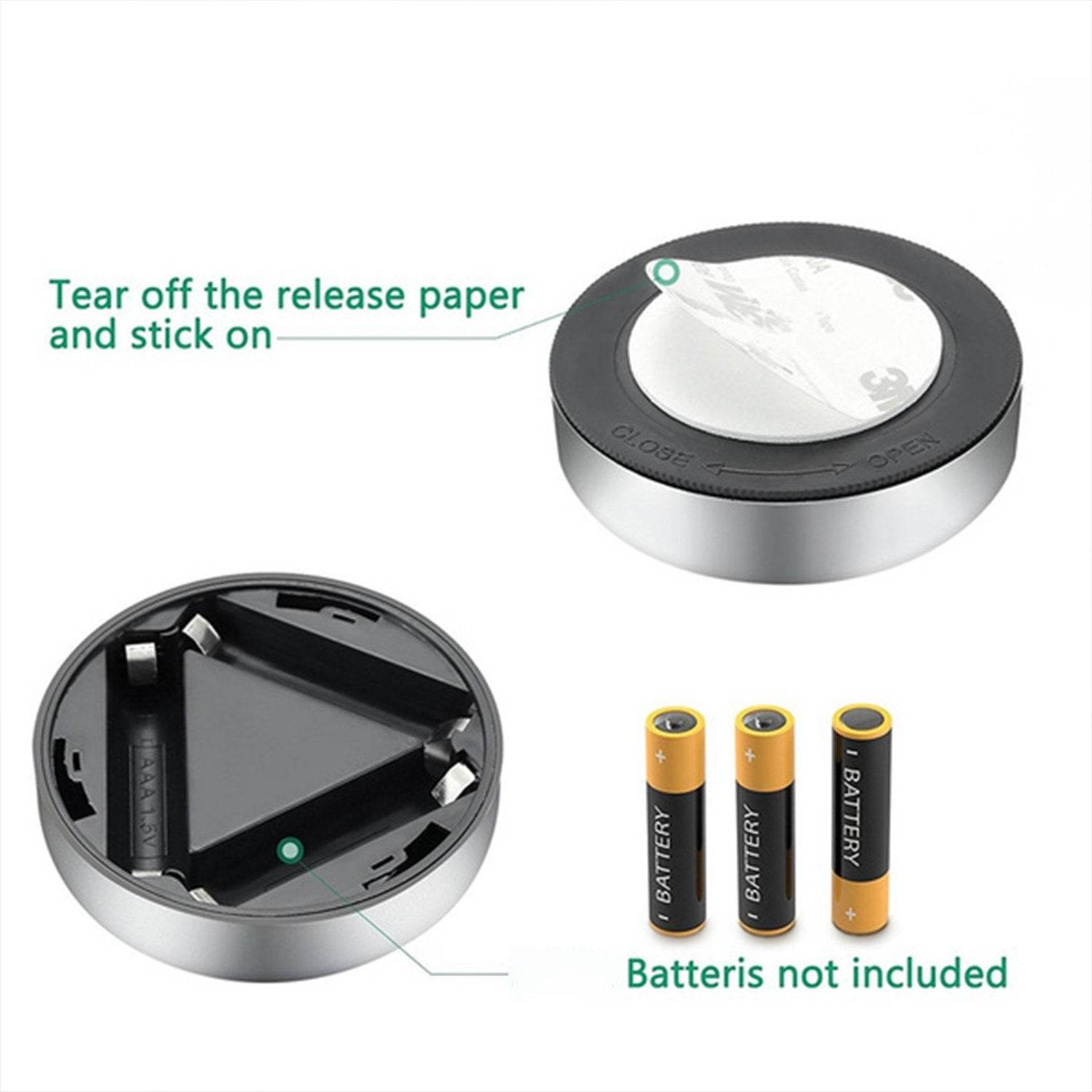 3 Led Cordless Stick Tap Wardrobe Touch Light Lamp - infinityexculsivestore.com