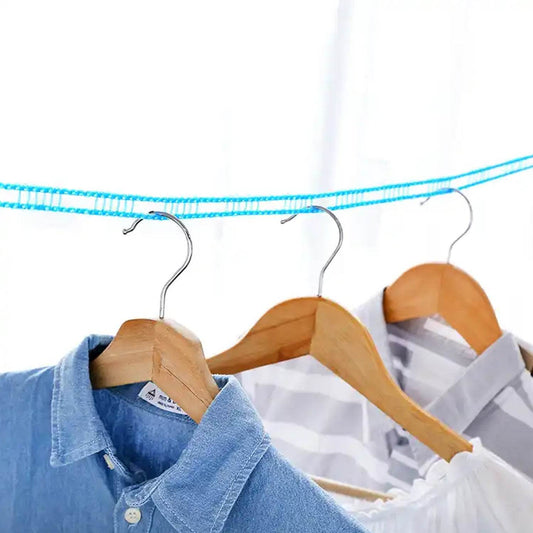 3 Meter Anti-Slip Clothesline Rope - Nylon, Hooks, Indoor/Outdoor - infinityexculsivestore.com