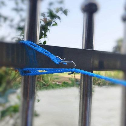 3 Meter Anti-Slip Clothesline Rope - Nylon, Hooks, Indoor/Outdoor - infinityexculsivestore.com