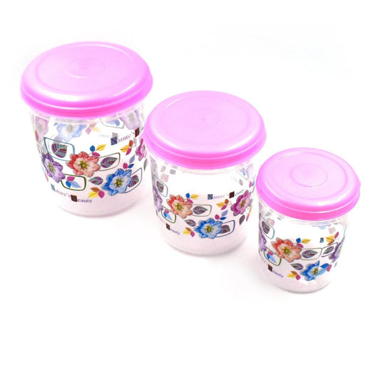 3 Pc Storage Container used in all kinds of places including household and offices for storing stuffs and items etc. - infinityexculsivestore.com