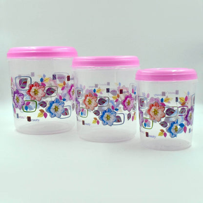 3 Pc Storage Container used in all kinds of places including household and offices for storing stuffs and items etc. - infinityexculsivestore.com