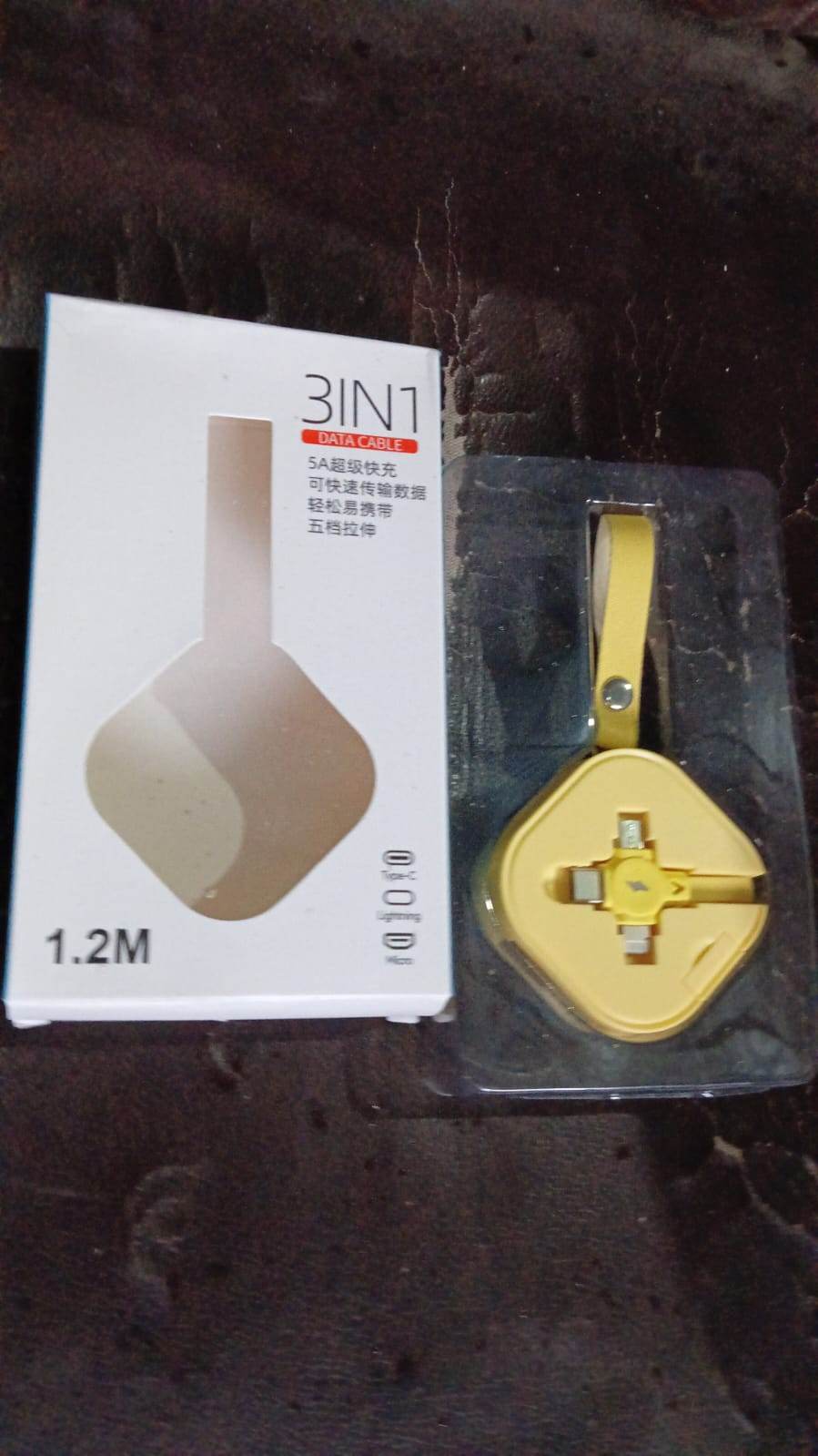 3 in 1 Charger Cable, Retractable Type, Compatible with Smartphones (1 Pc) - infinityexculsivestore.com