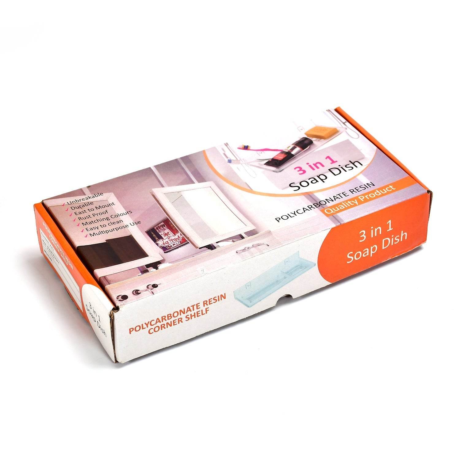 3 - in - 1 Glass Soap Dish for Bathroom Ware by Pure Source India - infinityexculsivestore.com
