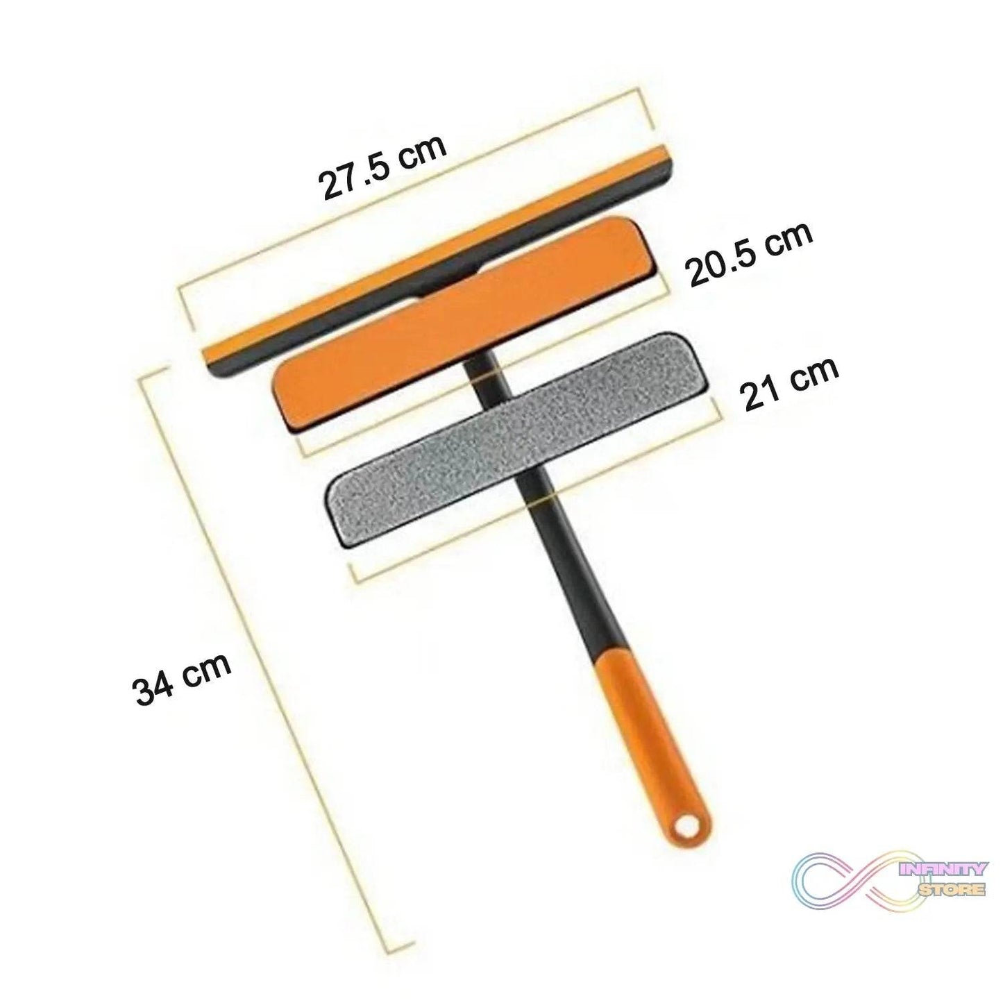 3 in 1 Glass Wiper used in all kinds of household and official places for cleaning and wiping of floors, glasses and dust etc. - infinityexculsivestore.com