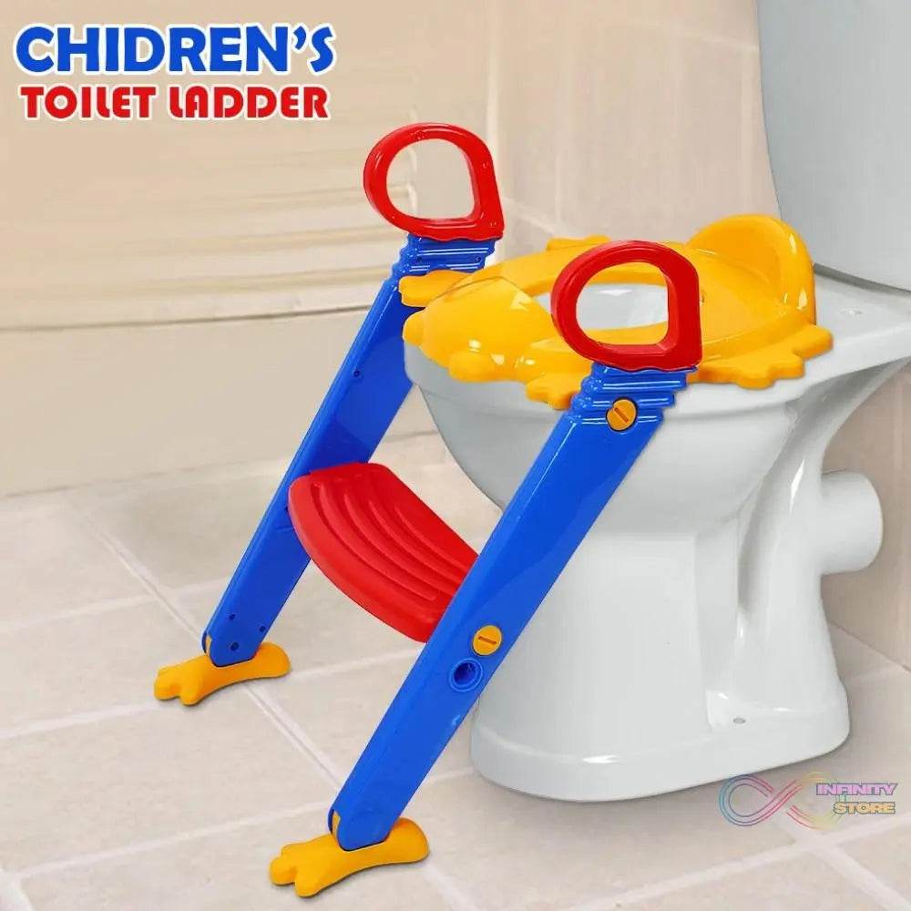 3 in 1 Kids / Toddler Potty Toilet Seat with Step Stool Ladder (Multicolour) - infinityexculsivestore.com