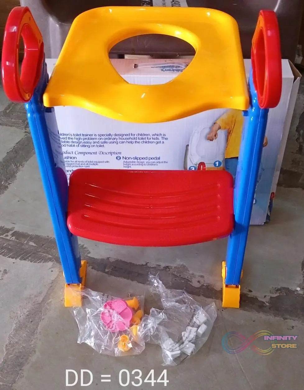 3 in 1 Kids / Toddler Potty Toilet Seat with Step Stool Ladder (Multicolour) - infinityexculsivestore.com