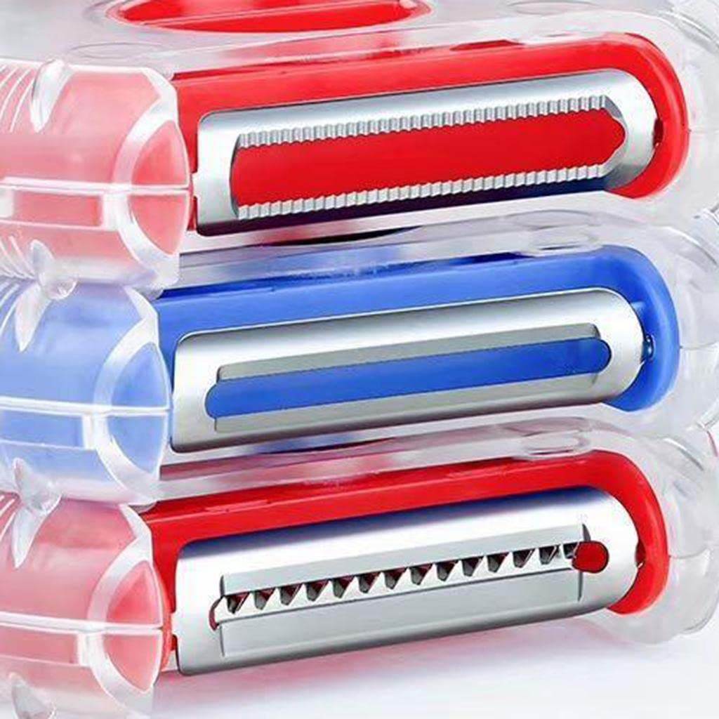3 in 1 Multi Function Three Use Rotary Hanging Round Planer Peeler and Cutter Vegetable Slicer Kitchen Tools Kitchen Gadgets - infinityexculsivestore.com