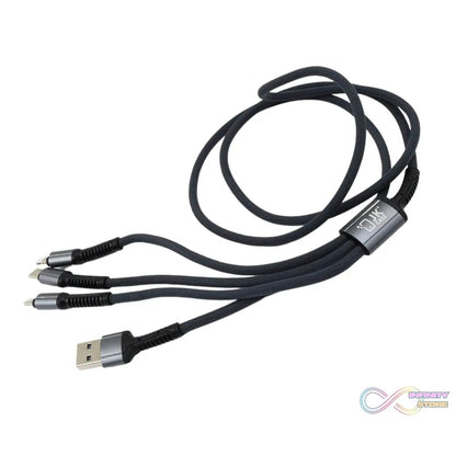 3 in 1 Multi Super Fast Charging Cable (1 Pc / 1200 MM) - infinityexculsivestore.com