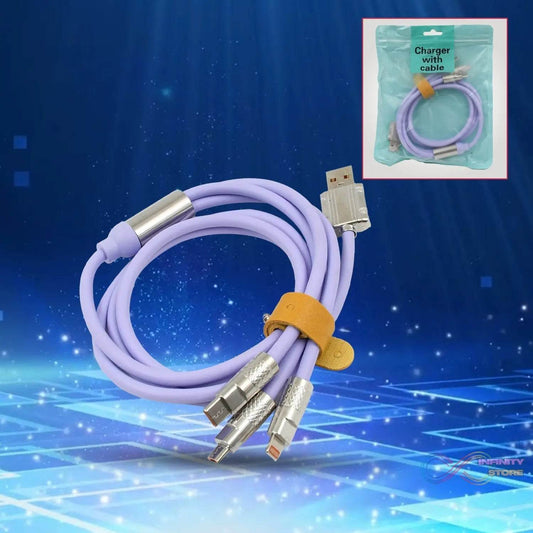 3 in 1 Multi Super Fast Charging Cable (1 Pc) - infinityexculsivestore.com