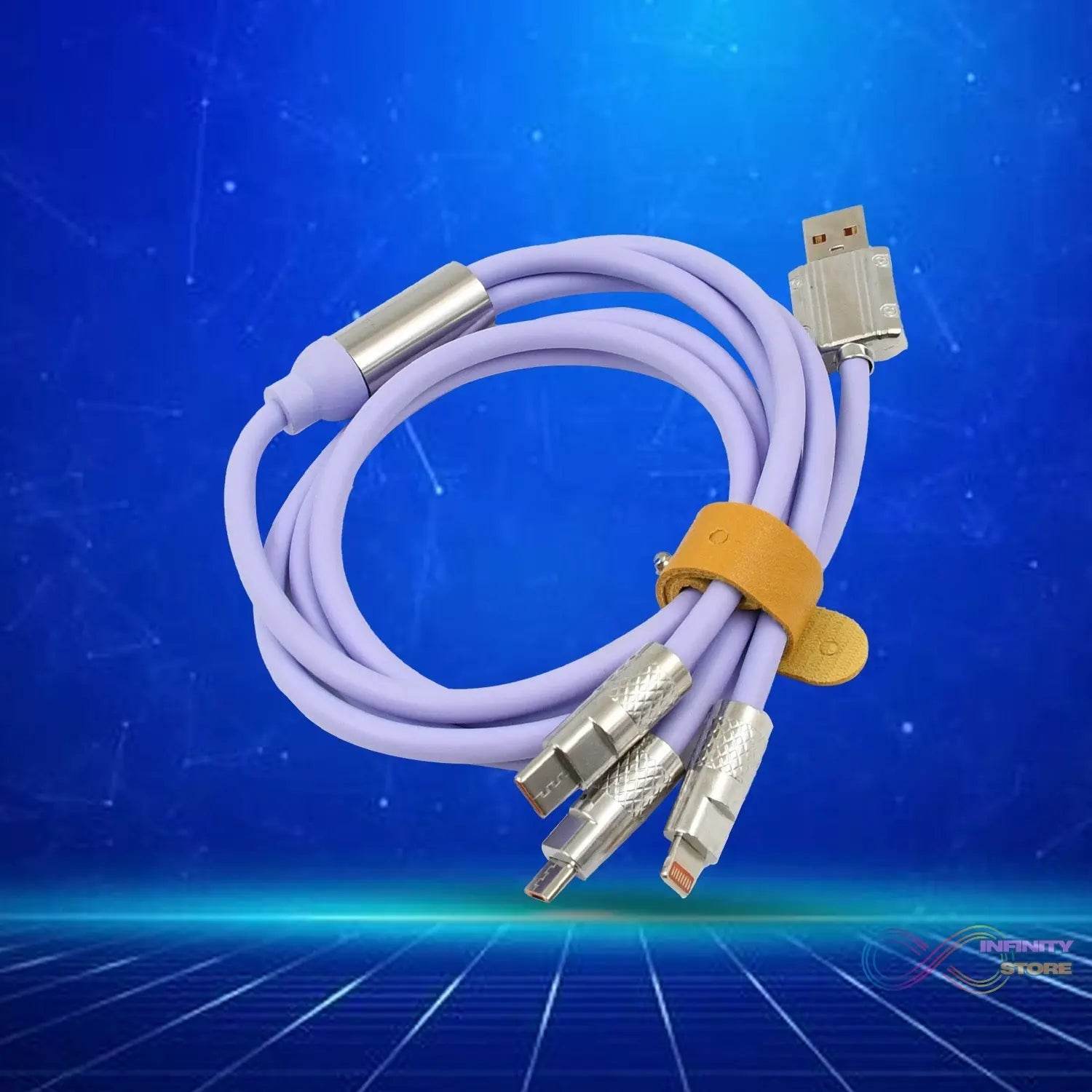 3 in 1 Multi Super Fast Charging Cable (1 Pc) - infinityexculsivestore.com