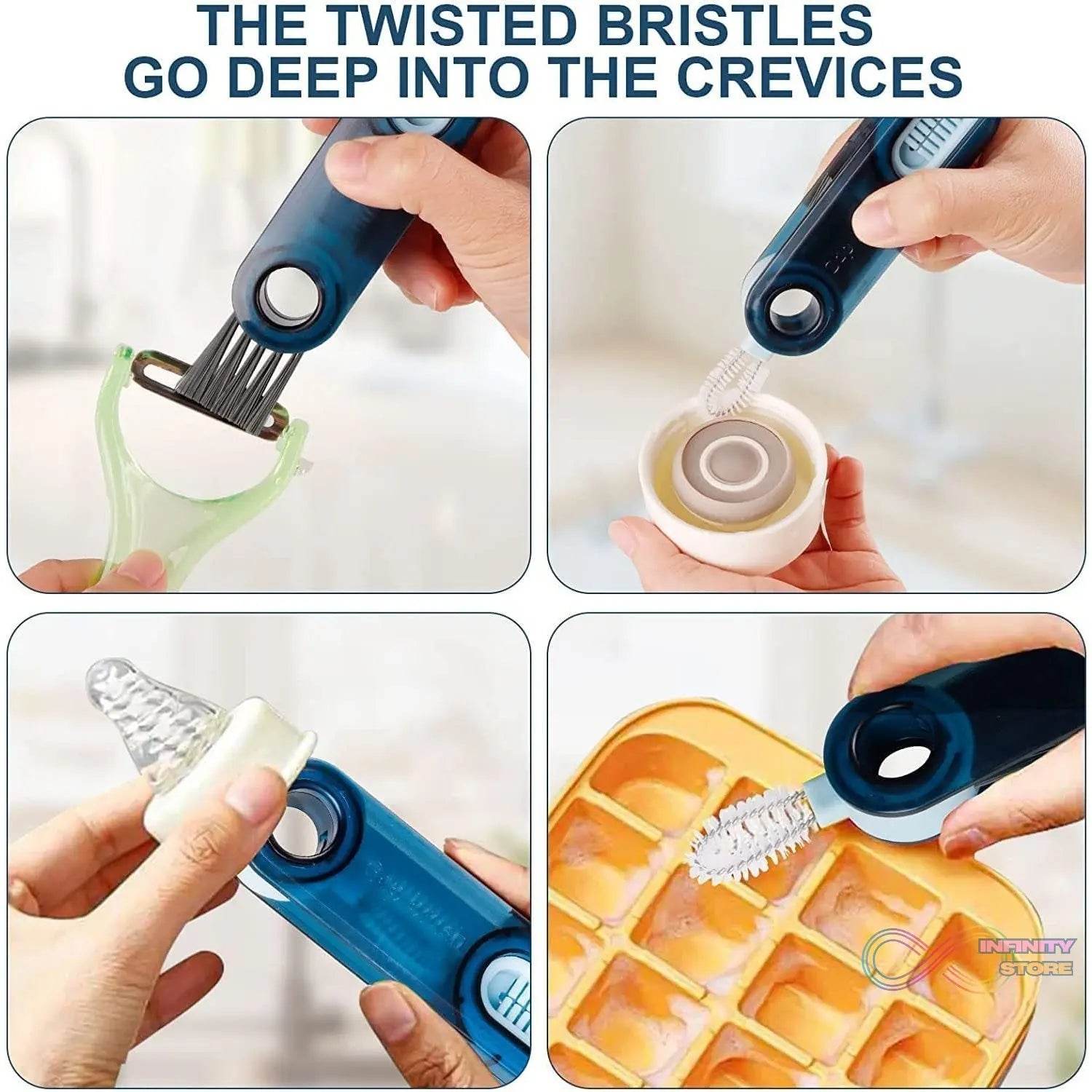 3 in 1 Multifunctional Cleaning Brush (1 Pc / Loose) - infinityexculsivestore.com
