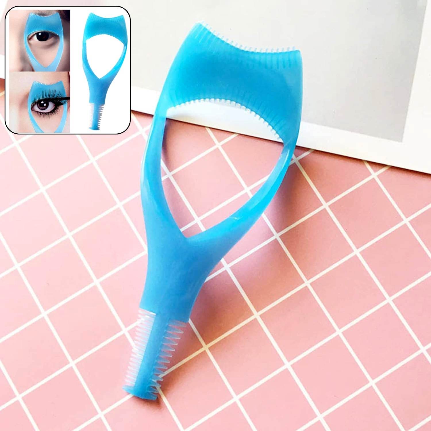 3 in 1 Plastic Makeup Cosmetic Eyelash Tool Lash Mascara Applicator Eyelashes Guide Eyelashes Brush Curler Comb Eye Makeup Tool Female Supply (1 Pc) - infinityexculsivestore.com