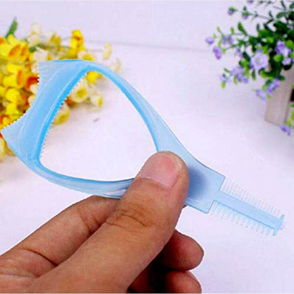 3 in 1 Plastic Makeup Cosmetic Eyelash Tool Lash Mascara Applicator Eyelashes Guide Eyelashes Brush Curler Comb Eye Makeup Tool Female Supply (1 Pc) - infinityexculsivestore.com