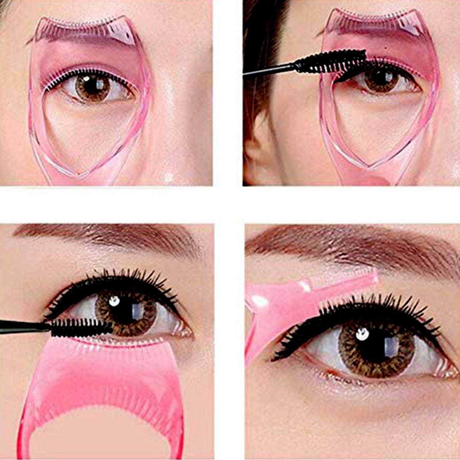 3 in 1 Plastic Makeup Cosmetic Eyelash Tool Lash Mascara Applicator Eyelashes Guide Eyelashes Brush Curler Comb Eye Makeup Tool Female Supply (1 Pc) - infinityexculsivestore.com