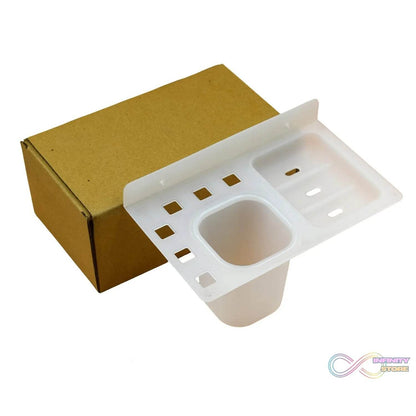 3 in 1 Plastic Soap Dish and plastic soap dish tray used in bathroom and kitchen purposes. - infinityexculsivestore.com