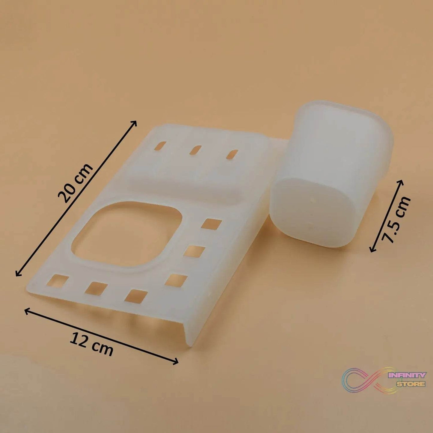 3 in 1 Plastic Soap Dish and plastic soap dish tray used in bathroom and kitchen purposes. - infinityexculsivestore.com