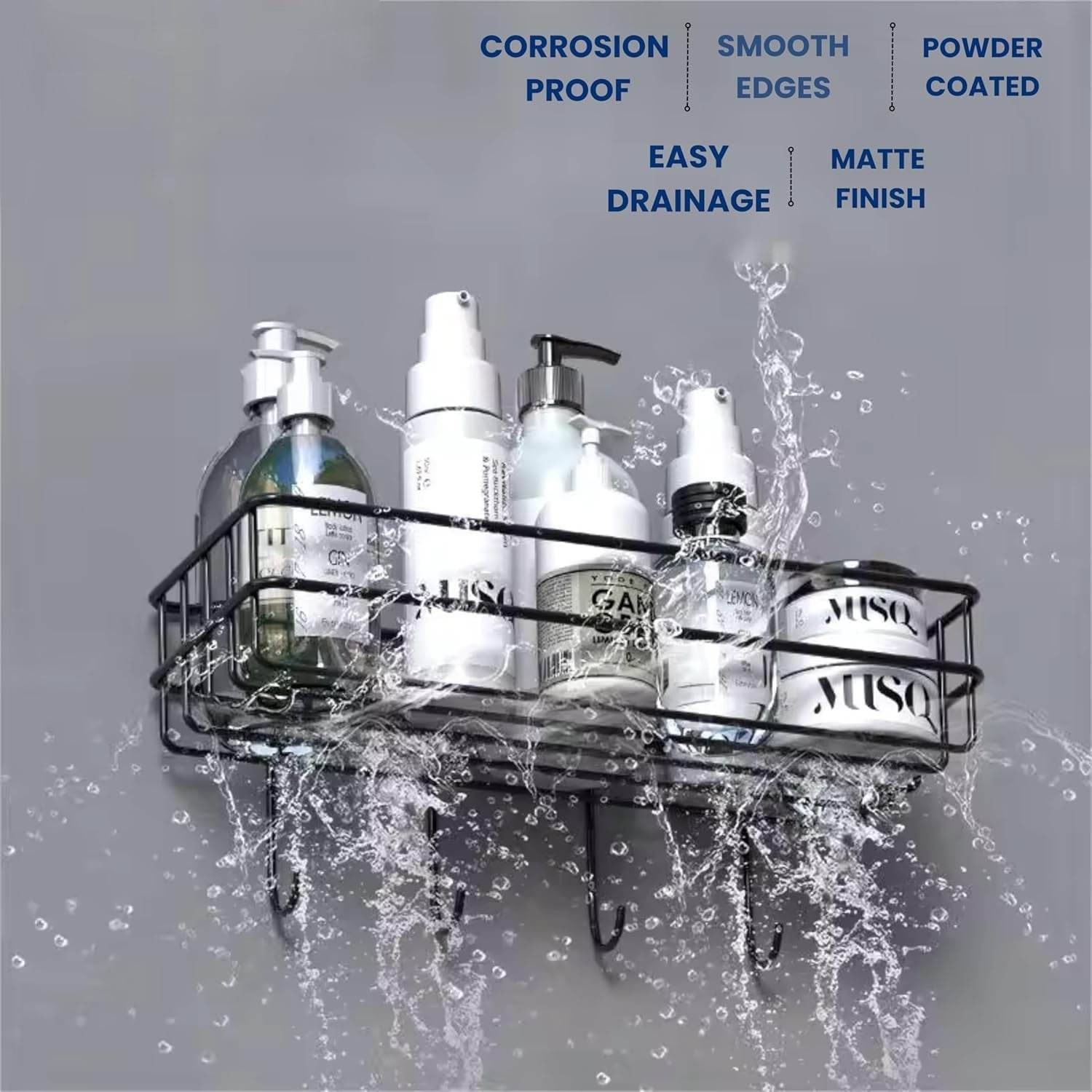 3 in 1 Shower Shelf Rack for storing and holding various household stuffs and items etc. - infinityexculsivestore.com