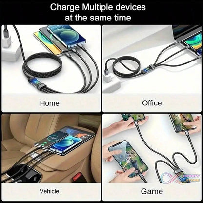3 - in - 1 Super Fast Charging Cable 100w - infinityexculsivestore.com