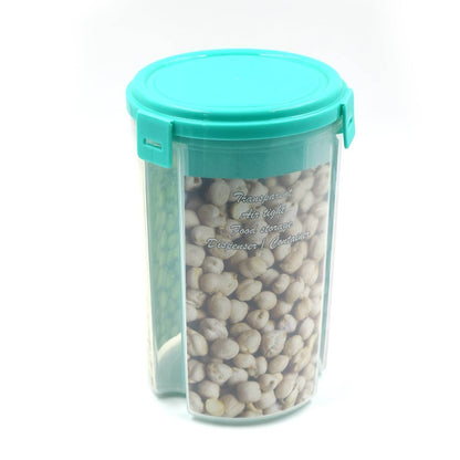 3 in 1 Transparent Air Tight Storage Dispenser Container (With Color Box) - infinityexculsivestore.com