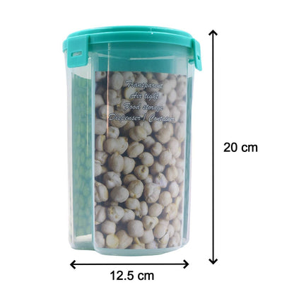 3 in 1 Transparent Air Tight Storage Dispenser Container (With Color Box) - infinityexculsivestore.com