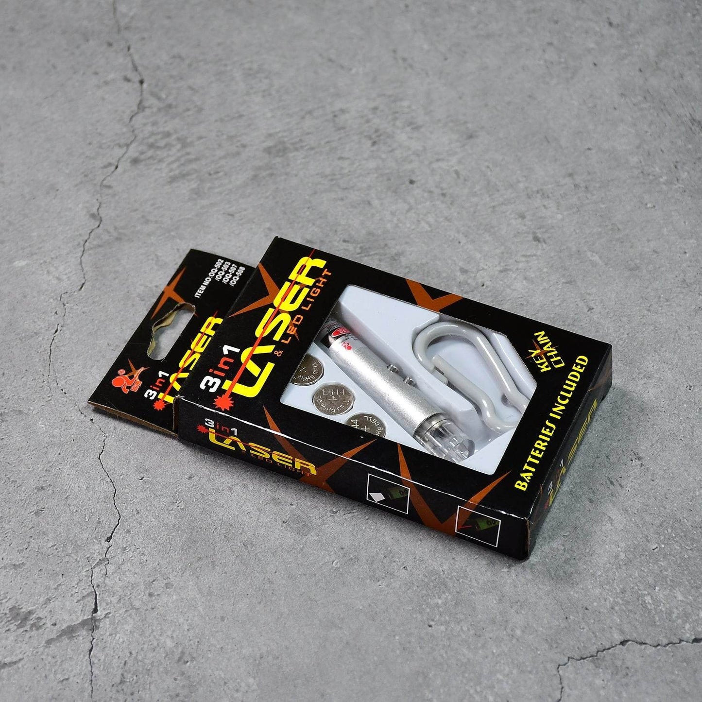 3 in1 Laser Light, LED Flashlight + Torch Keychain + Laser Pointer - infinityexculsivestore.com