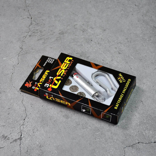 3 in1 Laser Light, LED Flashlight + Torch Keychain + Laser Pointer - infinityexculsivestore.com