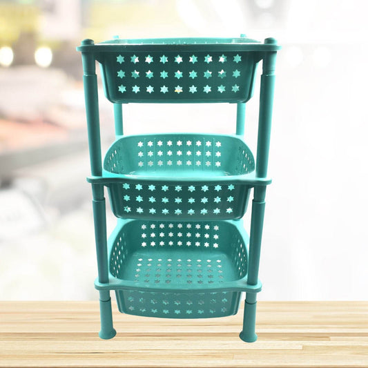 3 layer round Kitchen Trolley Basket ( MOQ :- 6 Pc) - infinityexculsivestore.com
