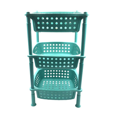 3 layer round Kitchen Trolley Basket ( MOQ :- 6 Pc) - infinityexculsivestore.com