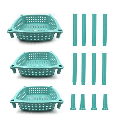 3 layer round Kitchen Trolley Basket ( MOQ :- 6 Pc) - infinityexculsivestore.com