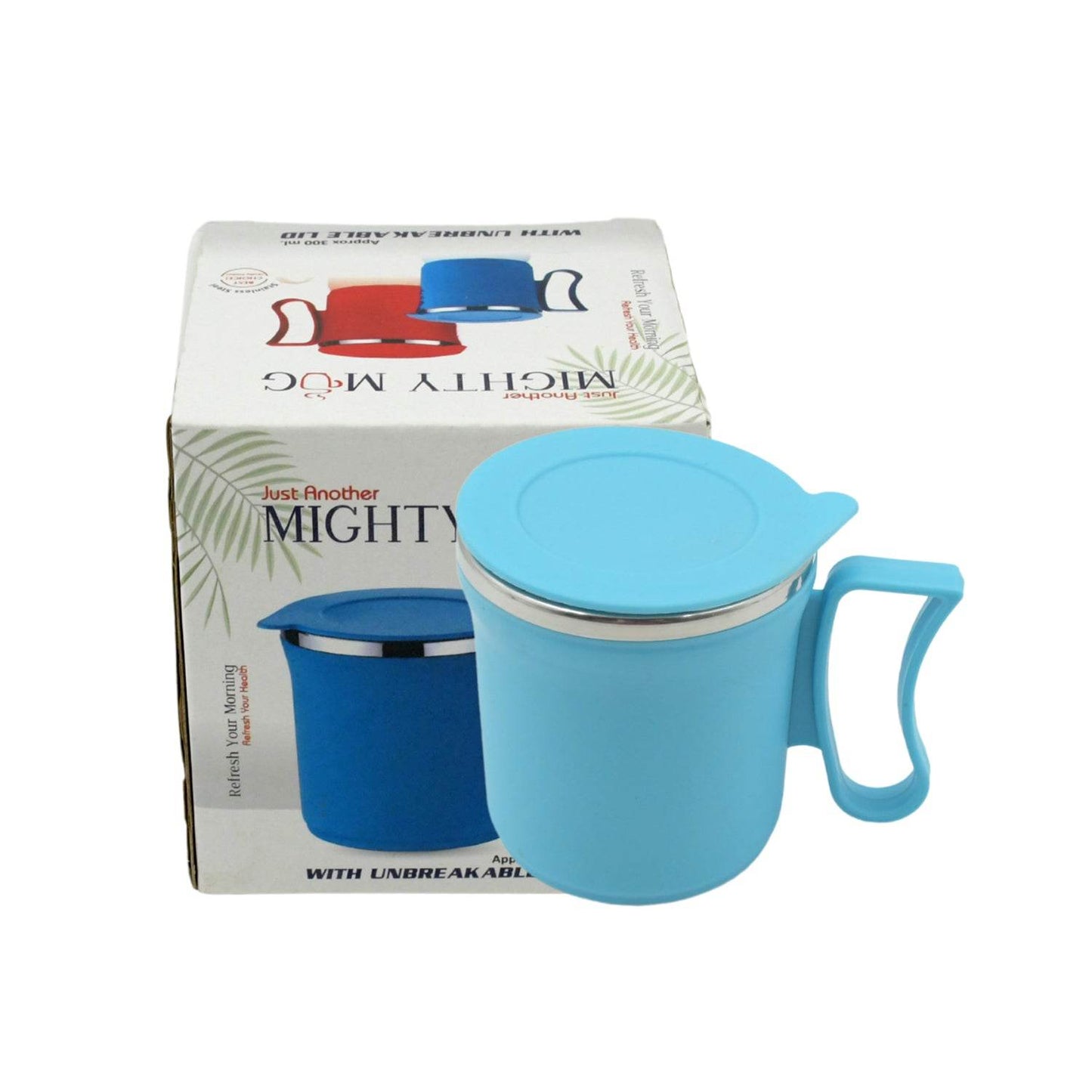 300ml Stainless Steel Mug: Insulated, Leakproof Lid, Hot/Cold Drinks (Mix Color) - infinityexculsivestore.com