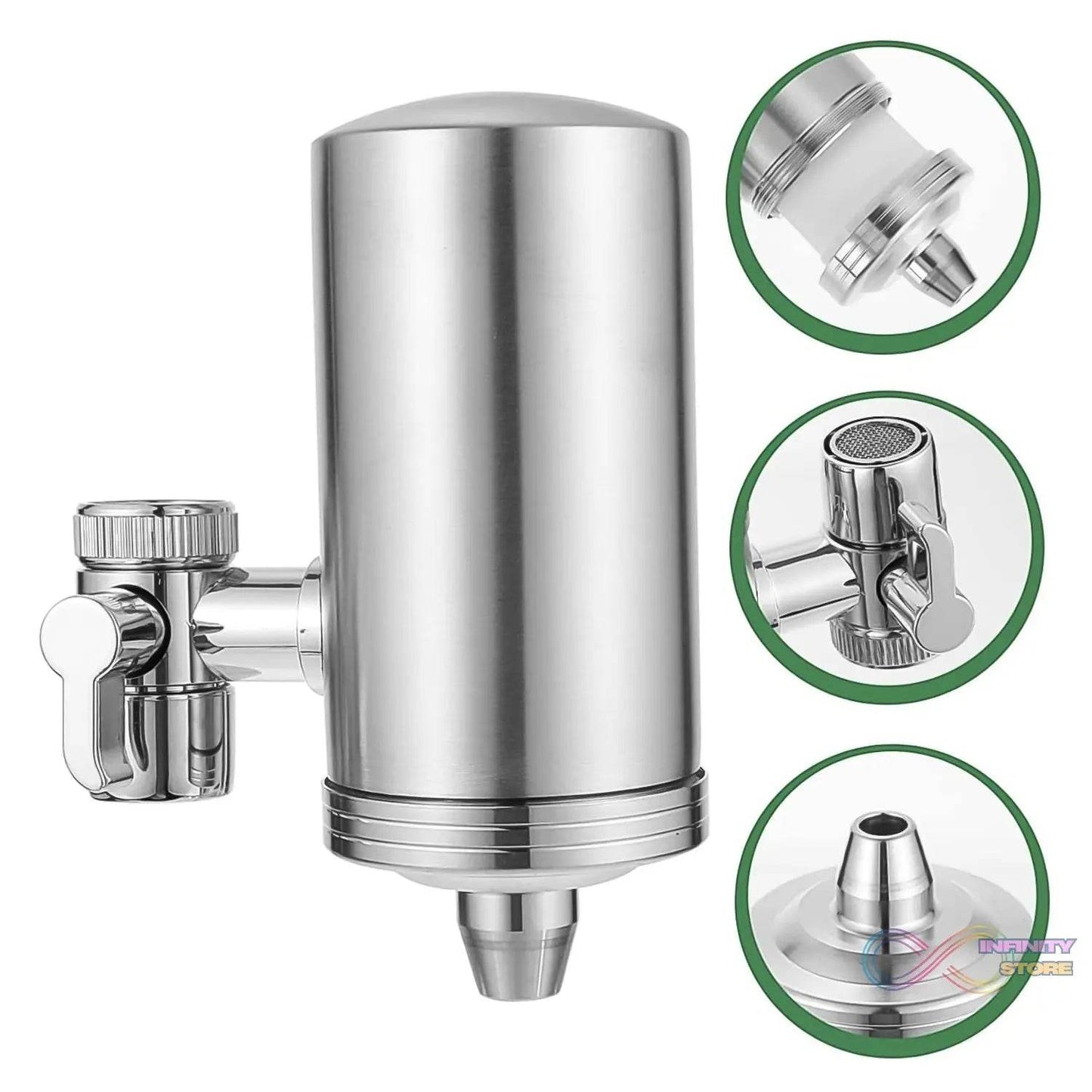 304 Stainless Steel Faucet Mount Water Filter, Water Purifier (1 Set) - infinityexculsivestore.com