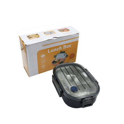 304 Stainless Steel Thermal Lunch Box Leakproof Food Storage Containers, 2-Compartment Lunch Box, Lunch Box for Boys, Girls, Kids, School & Office (500ML) - infinityexculsivestore.com