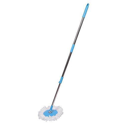 Heavy Duty Microfiber Spin Mop with Plastic Bucket & Rotating Steel Pole Head - infinityexculsivestore.com