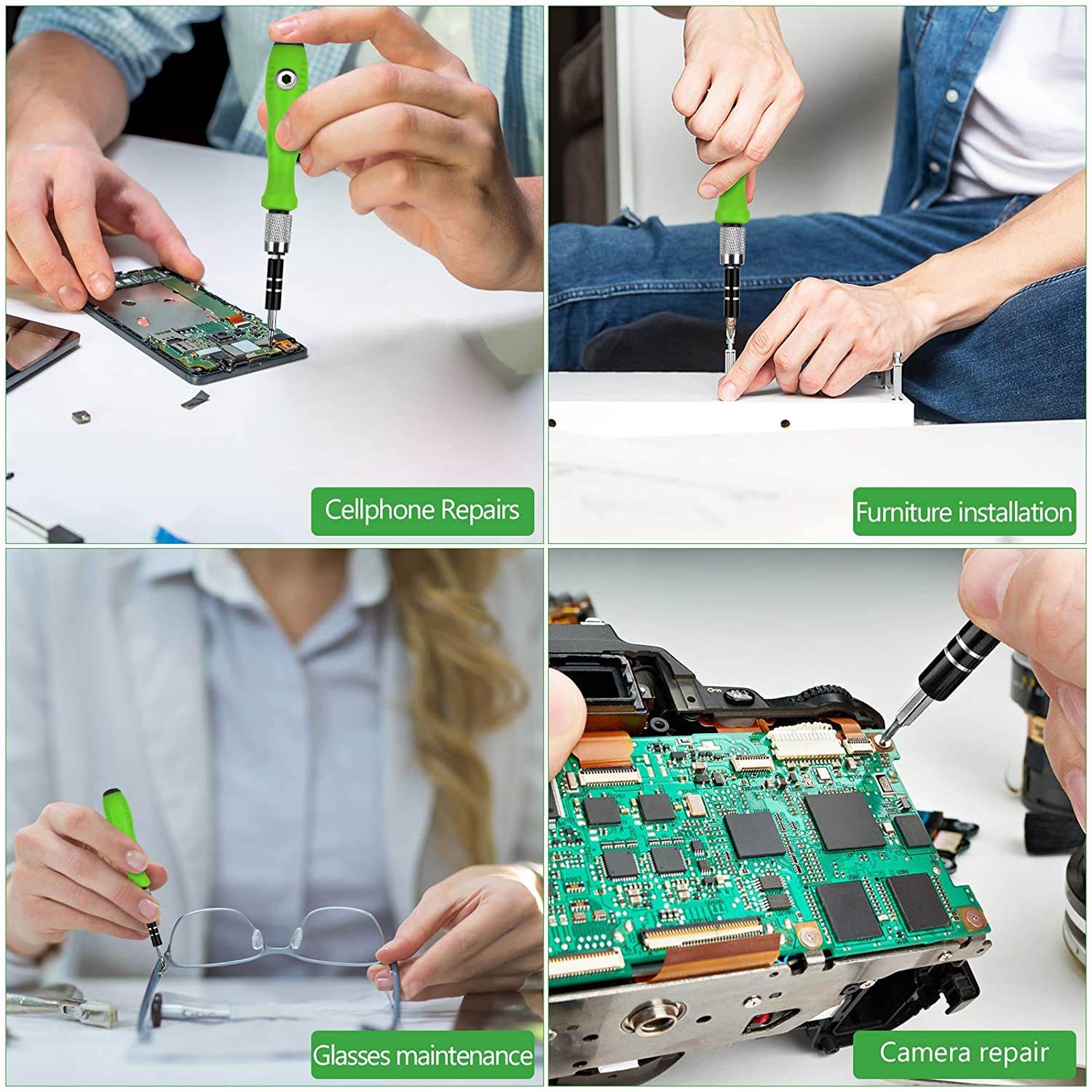 32 in 1 Mini Screwdriver Bits Set with Magnetic Flexible Extension Rod - infinityexculsivestore.com