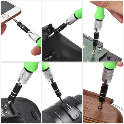 32 in 1 Mini Screwdriver Bits Set with Magnetic Flexible Extension Rod - infinityexculsivestore.com