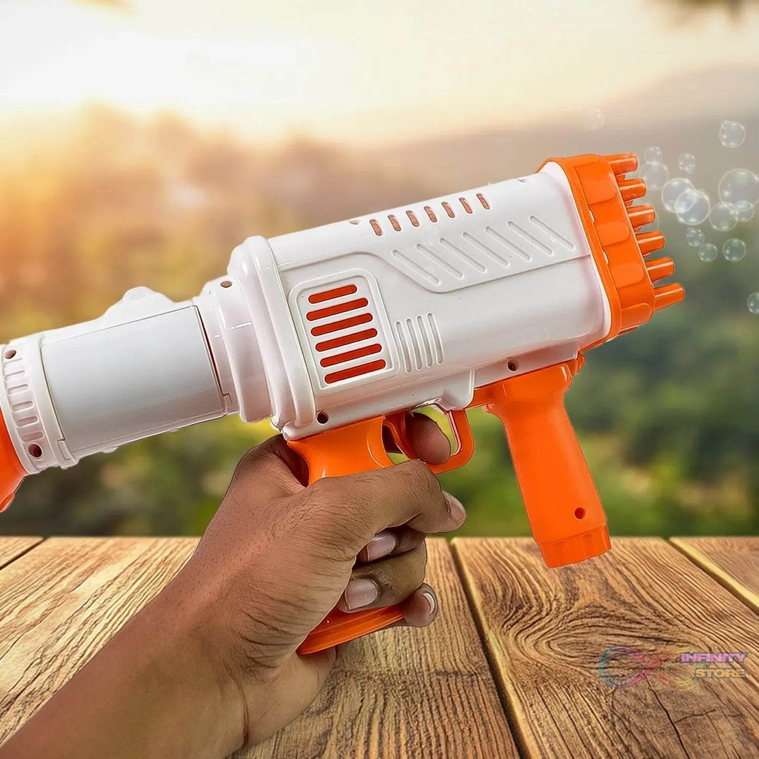 36 Holes Big Rechargeable Powerful Machine Bubble Gun Toys (1 Set) - infinityexculsivestore.com